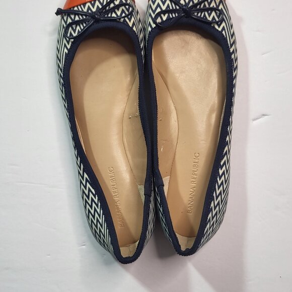 Bannana Republic Alana Bow Ballet Flat Size 7.5 Gently Used - Picture 1 of 5